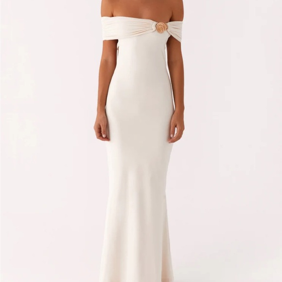 Illusion Maxi Dress - Ivory - Picture 3 of 5